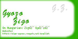gyozo zigo business card